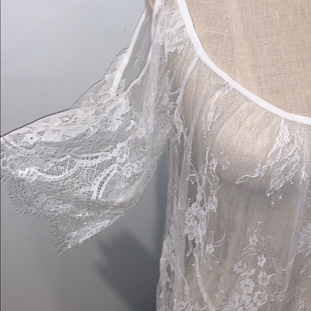 Sheer Lace Tunic & Thong (XL-19 | XXL-21) - Picture 13 of 16